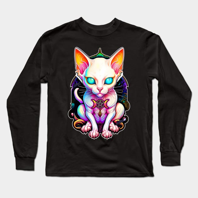 PsyAm Kitten Long Sleeve T-Shirt by riotgear